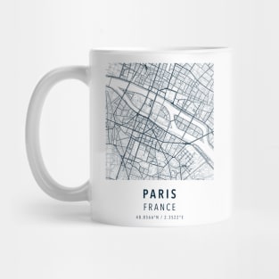 paris france simple map Mug